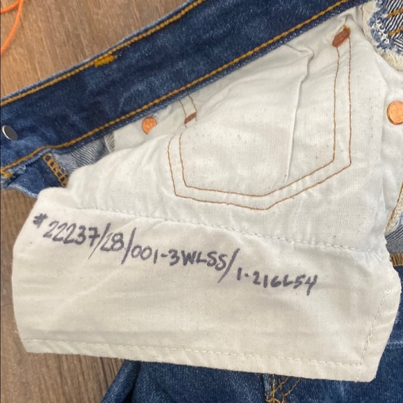 Re/Done+Levi’s 70s Stovepipe HiRise Button fly Straight Leg style001-3WLSSSIZE - Picture 10 of 16